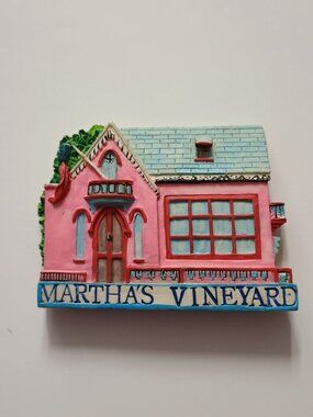 Marthas Vineyard Architectural Resin Magnet Collectible Souvenir Decorative Refr